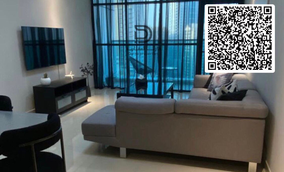 Luxury 1-Bedroom Apartment for Sale in Burj Gulfa – Ajman, 2 Bathrooms, Kitchen, Balcony, 10th Floor, Open View of Burj Al Sa’a, Annually Rented