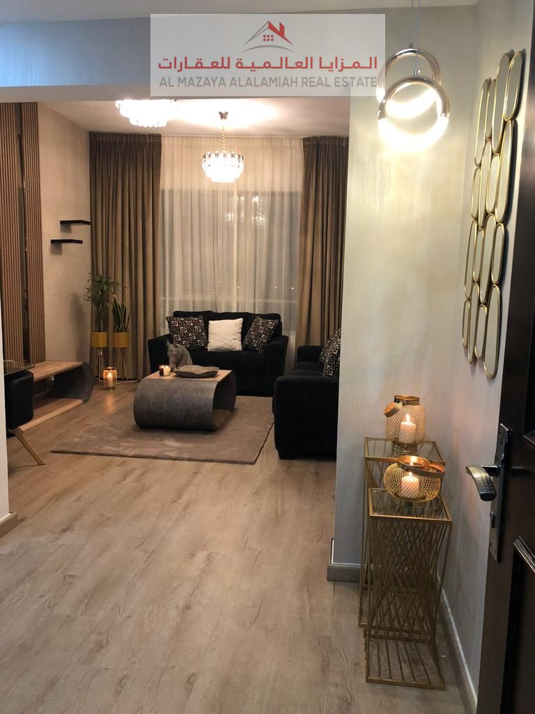 For rent monthly, Super luxurious, finished one-bedroom apartment in Al Khan
