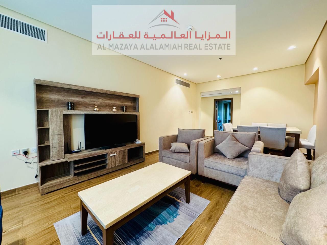 For monthly rent in Pullman - five stars - three-room apartment - stunning view - super deluxe furnished - Sharjah - Al Taawun - bills included