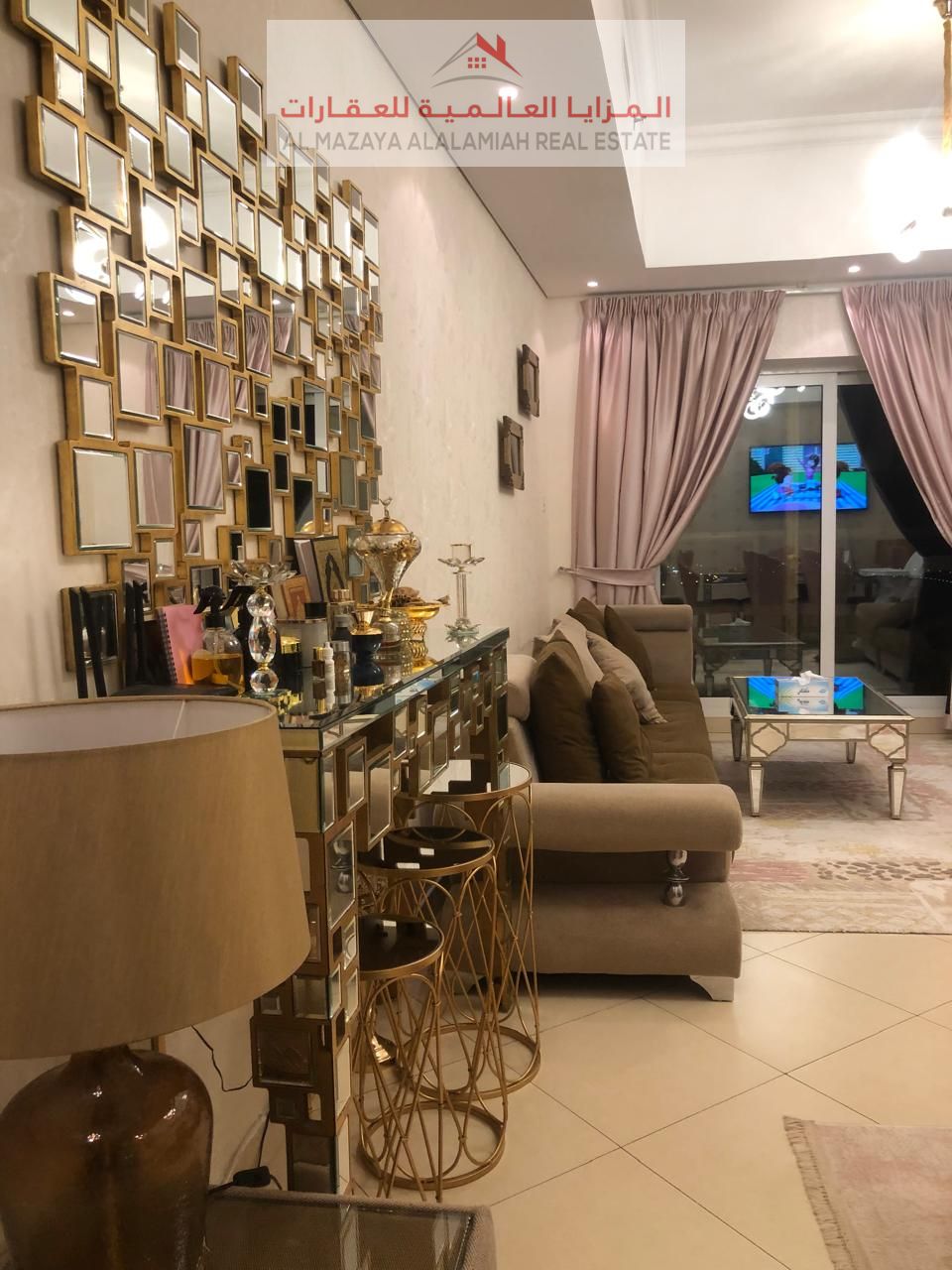 for rent monthly A fully furnished One-bedroom Two-bathroom apartment in Al Taawun 1