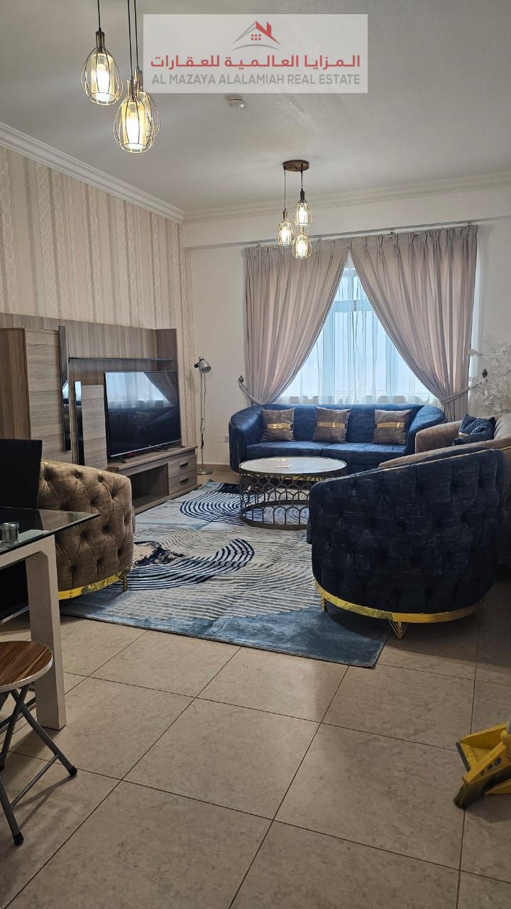 For monthly rent - fully furnished one bedroom apartment - with a view - Sharjah - Al Khan - with internet