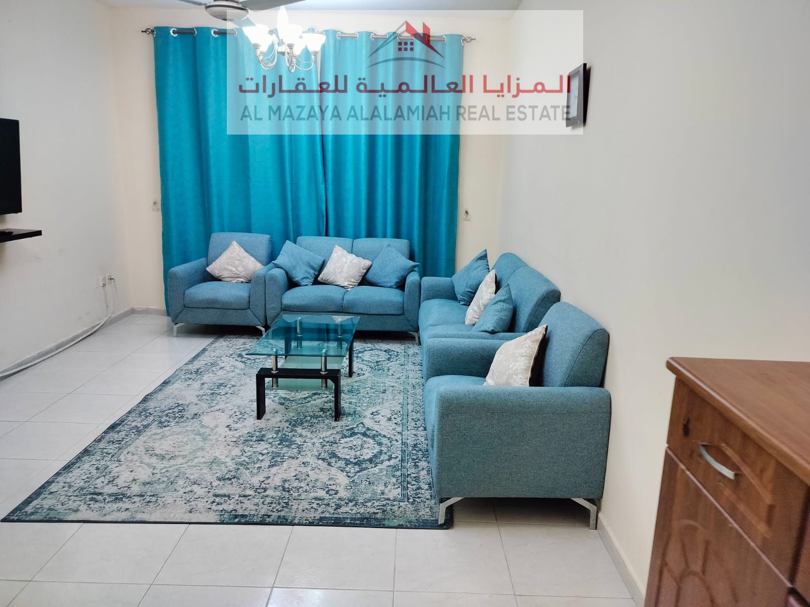 For rent monthly, A fully furnished One-Bedroom apartment in Al Taawun
