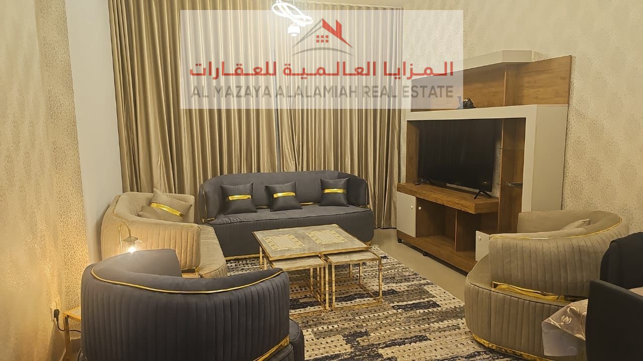 Monthly - One room and a hall - Al Taawun - Deluxe furniture - With internet - 2 bathrooms -