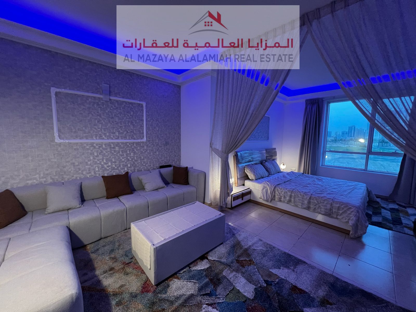 Furnished studio for rent in Al Khan Al Shati 1