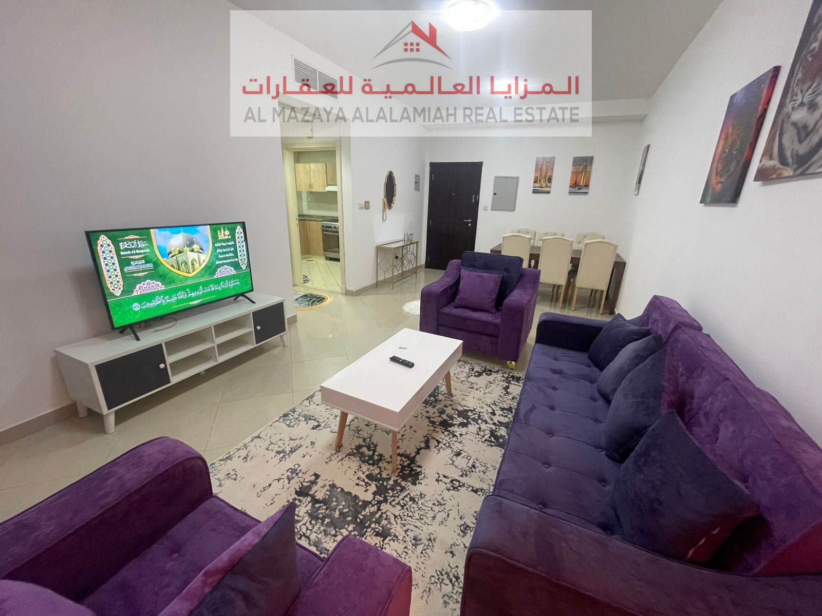 One bedroom and a hall in Konfort Al Taawun - Sharjah, deluxe, including internet.