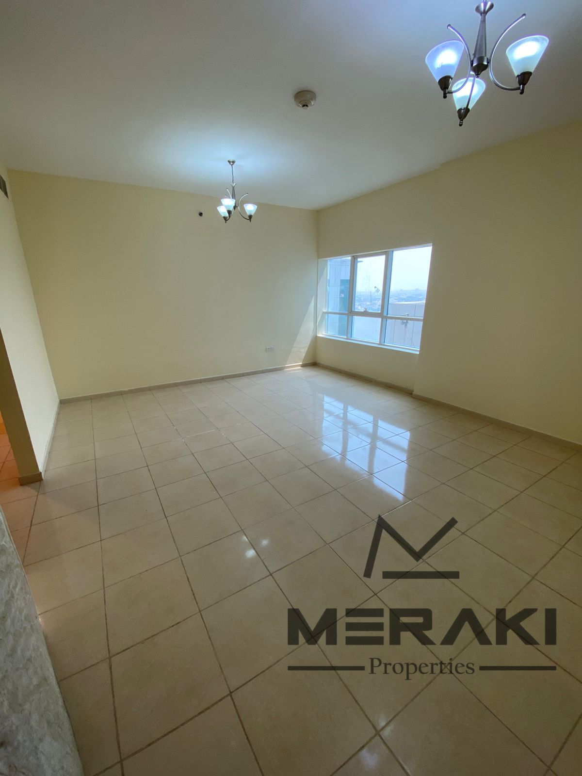 Two bedrooms and a living room in Al-Orient Towers with a very nice space, and also a sea view, at a special price and with an easy payment plan.