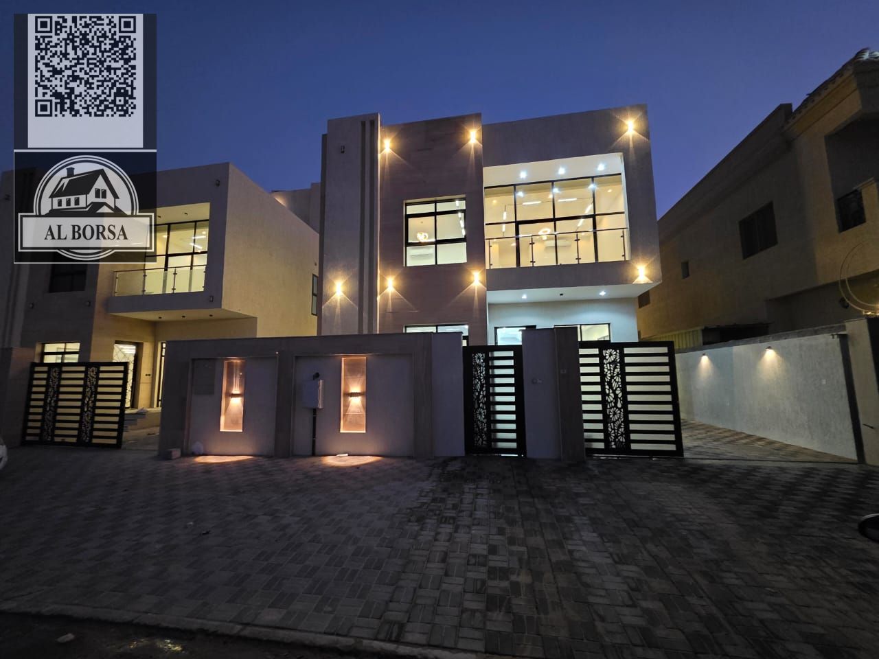 New villa for rent in Al Yasmeen - Ajman | 3 floors (ground + first + roof) | 5 master bedrooms | First tenant