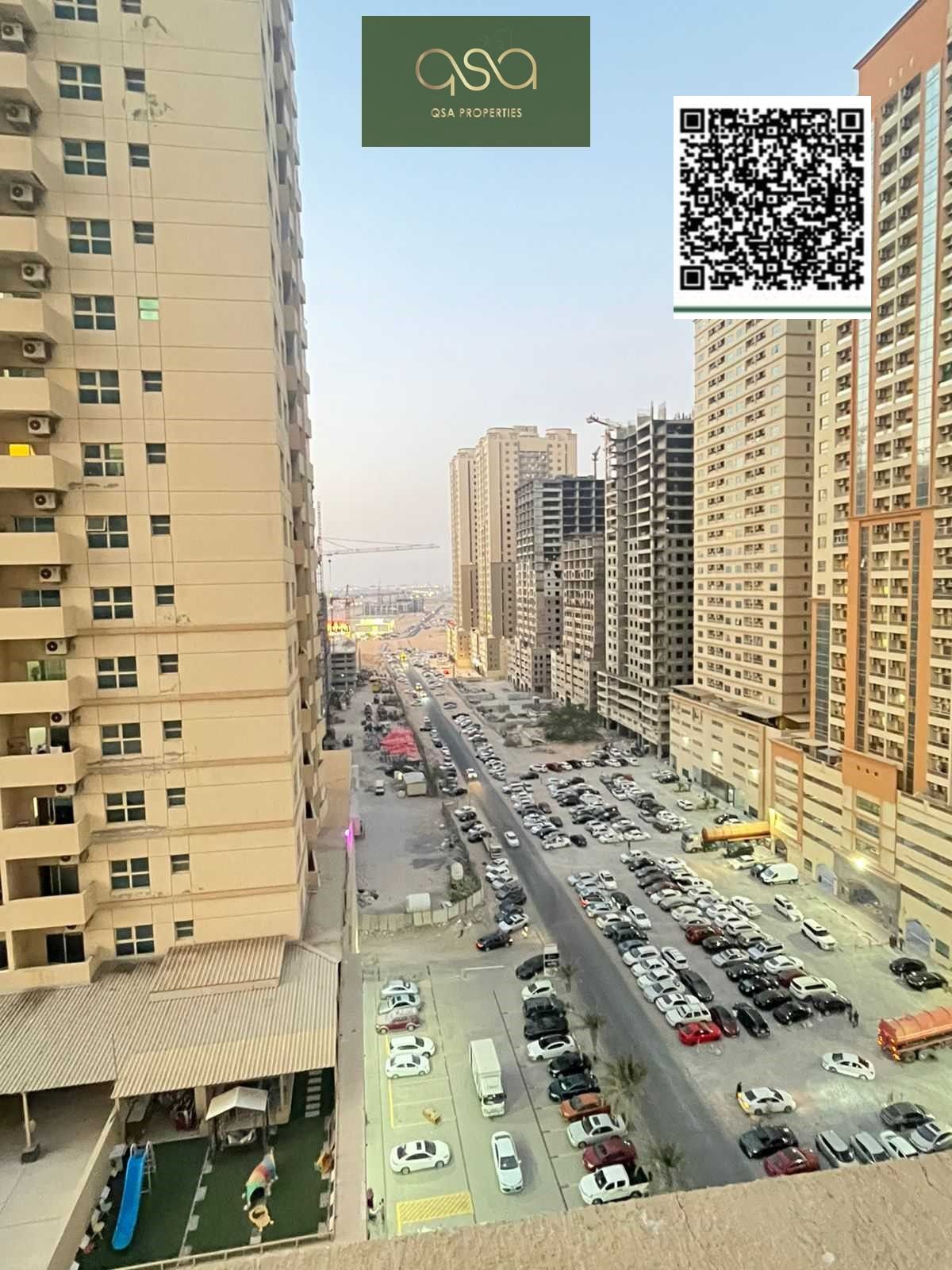 Furnished two bedroom is available for Sale in Lavender Tower, Emirates City, Ajman!