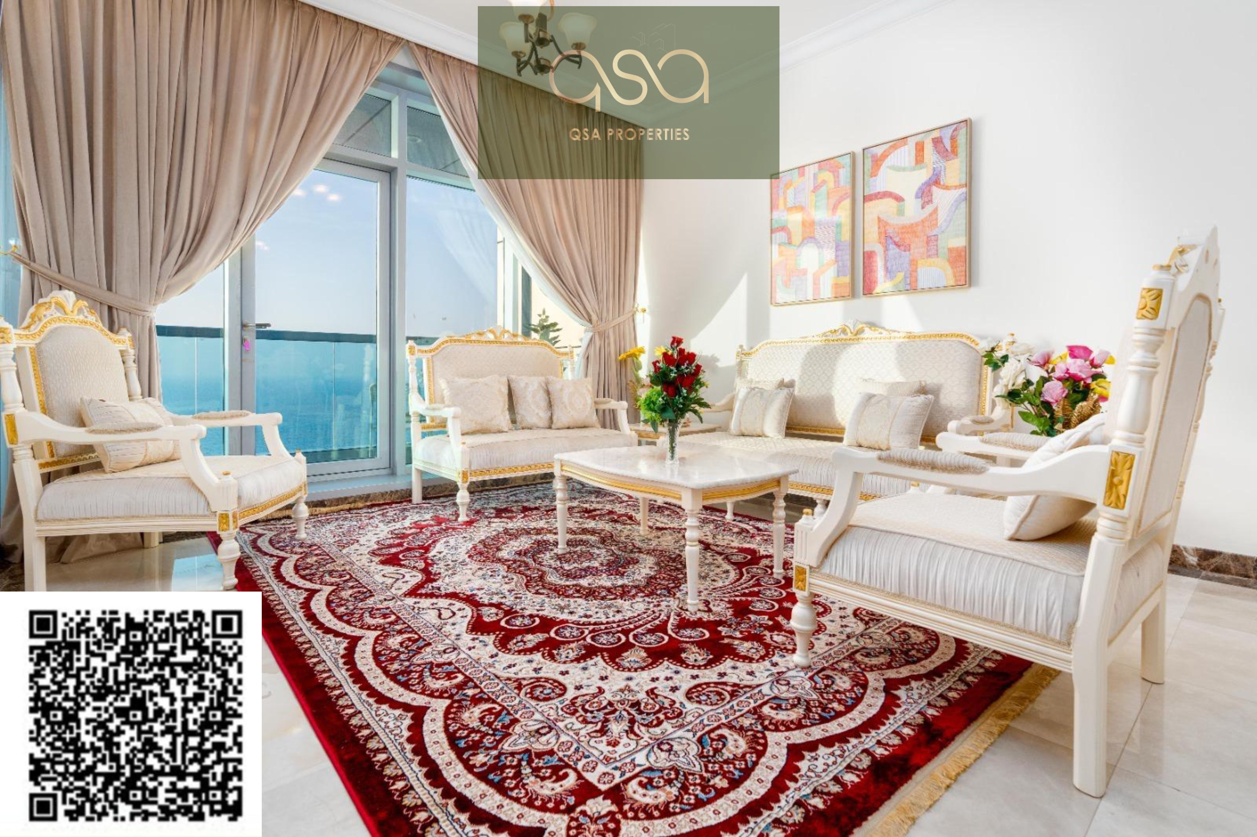 Ajman Corniche Residence | 3BHK Duplex | Sea View | Fully Furnished | Rented Unit
