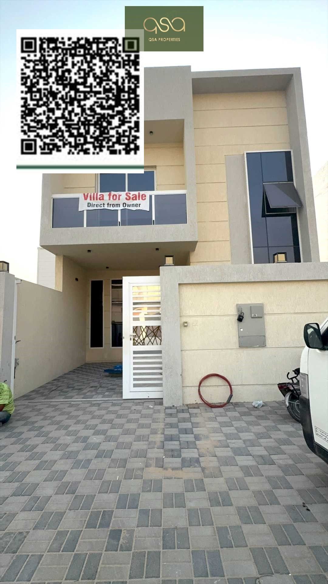 Villa Townhouse atspecial price in Al Zahya area, 6 master bedrooms, a living room, a hall and Rooftop, freehold for all nationalities,