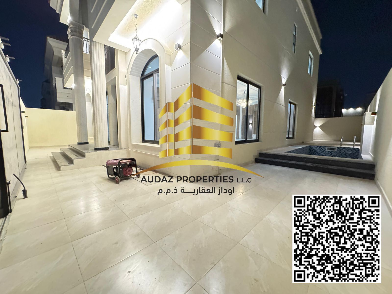 Villa in Al-Hilou area, 5 master bedrooms, living room, majlis, kitchen, maid's room, swimming pool