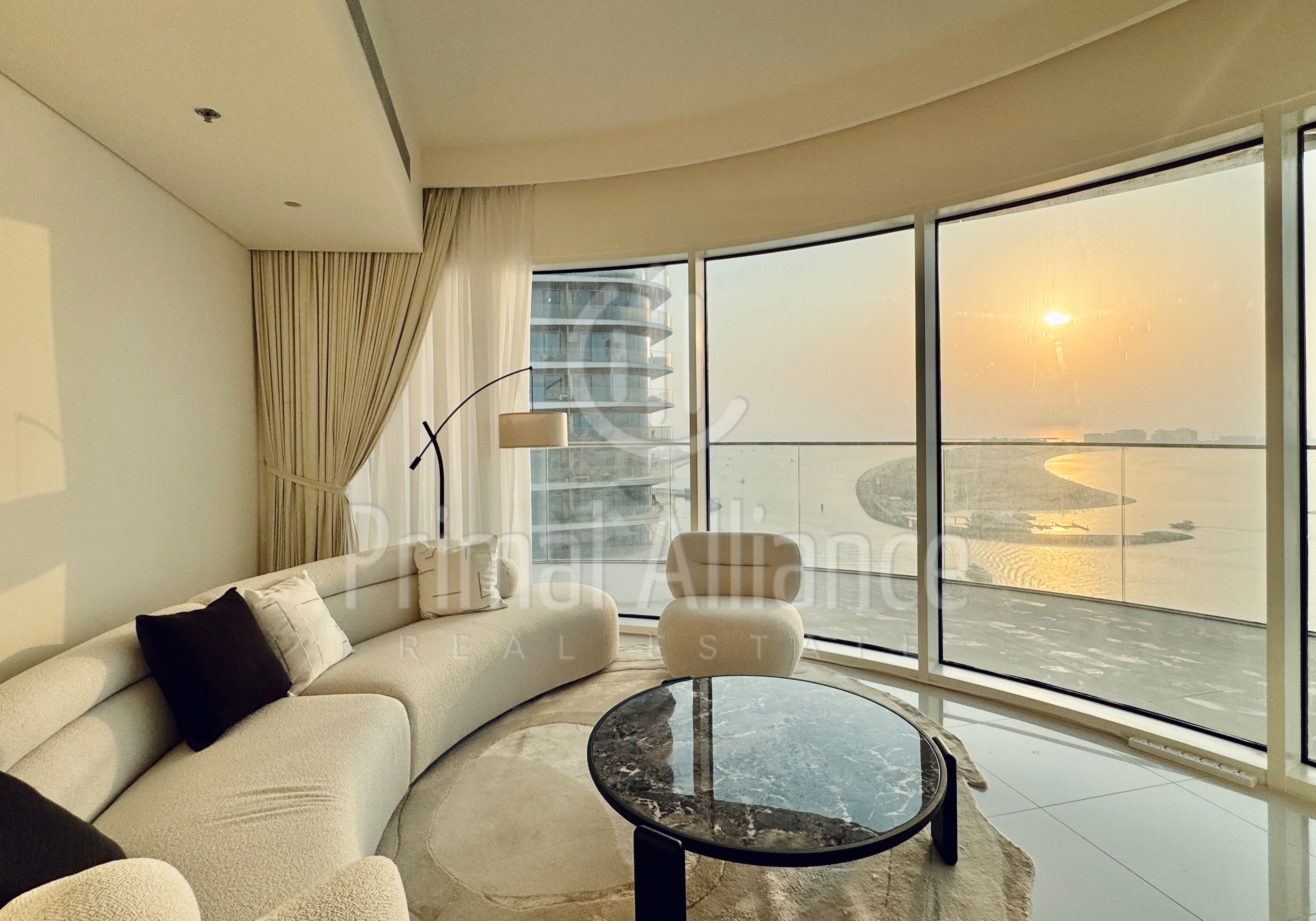 Curved Terrace | Palm View | Furnished
