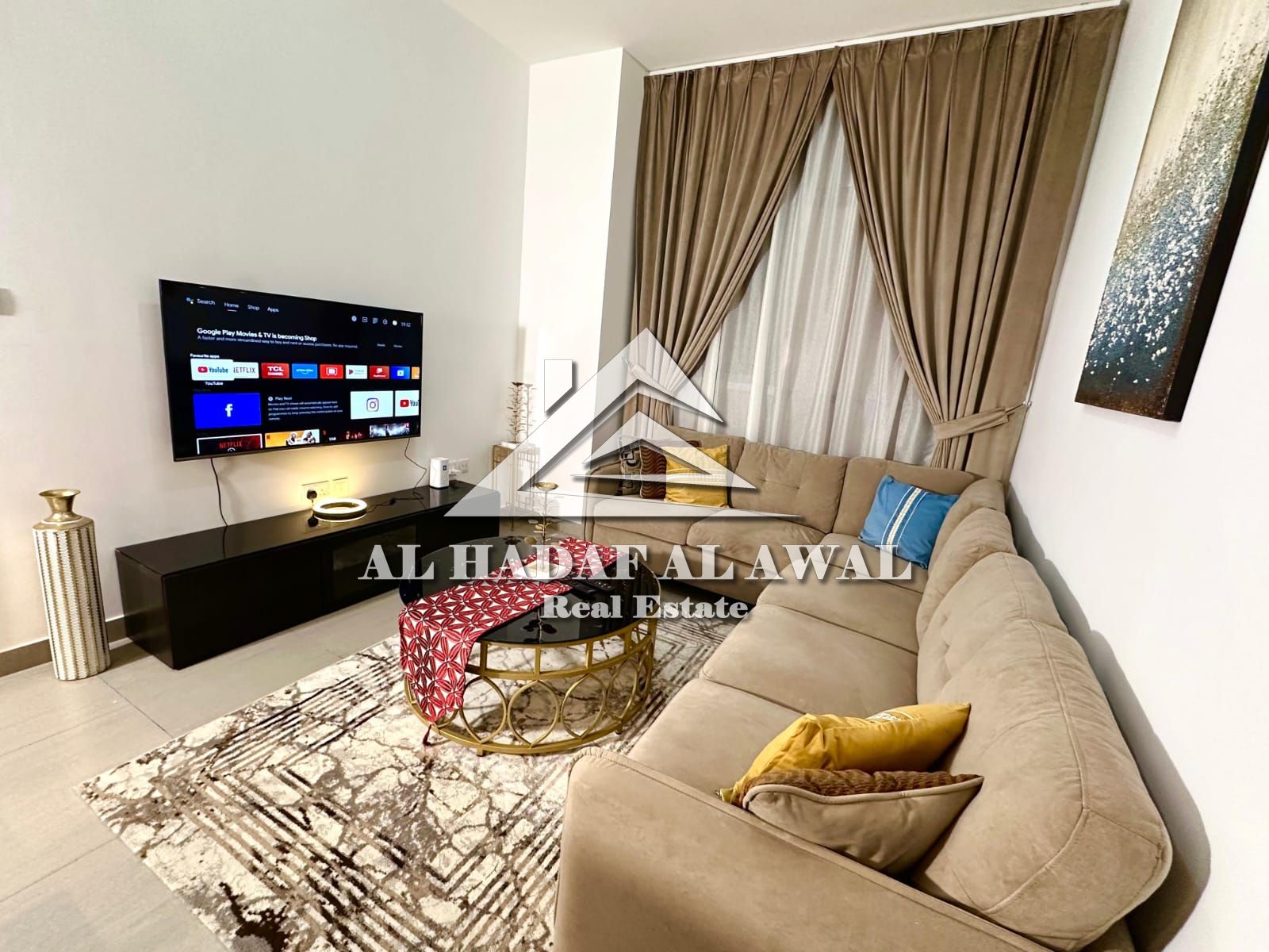 For monthly rent, a room and a hall in Al mamsha area with free internet