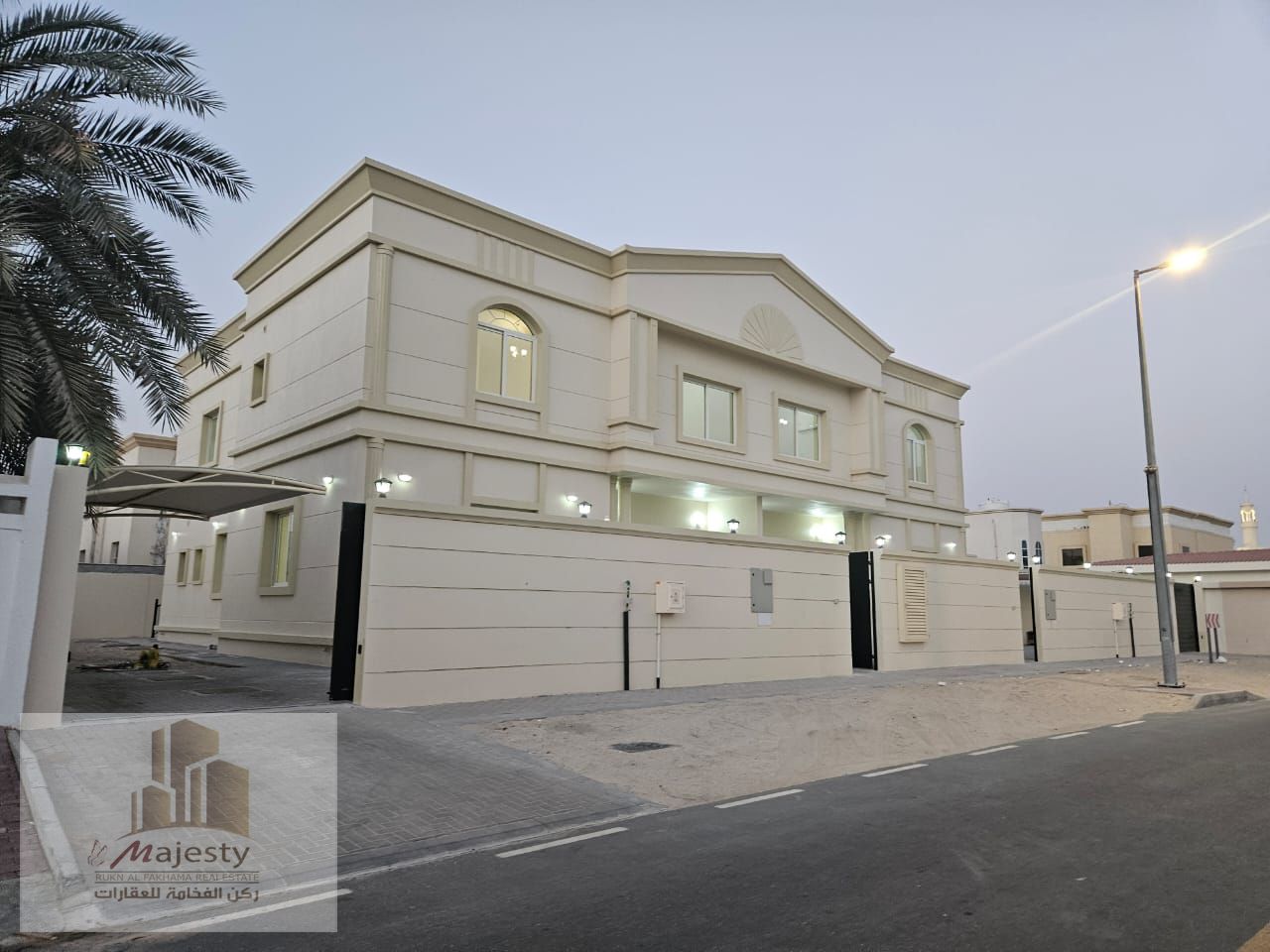 For sale: Two adjoining villas in the Al-Ramtha area, new, first-time occupancy, available for citizens and GCC nationals.