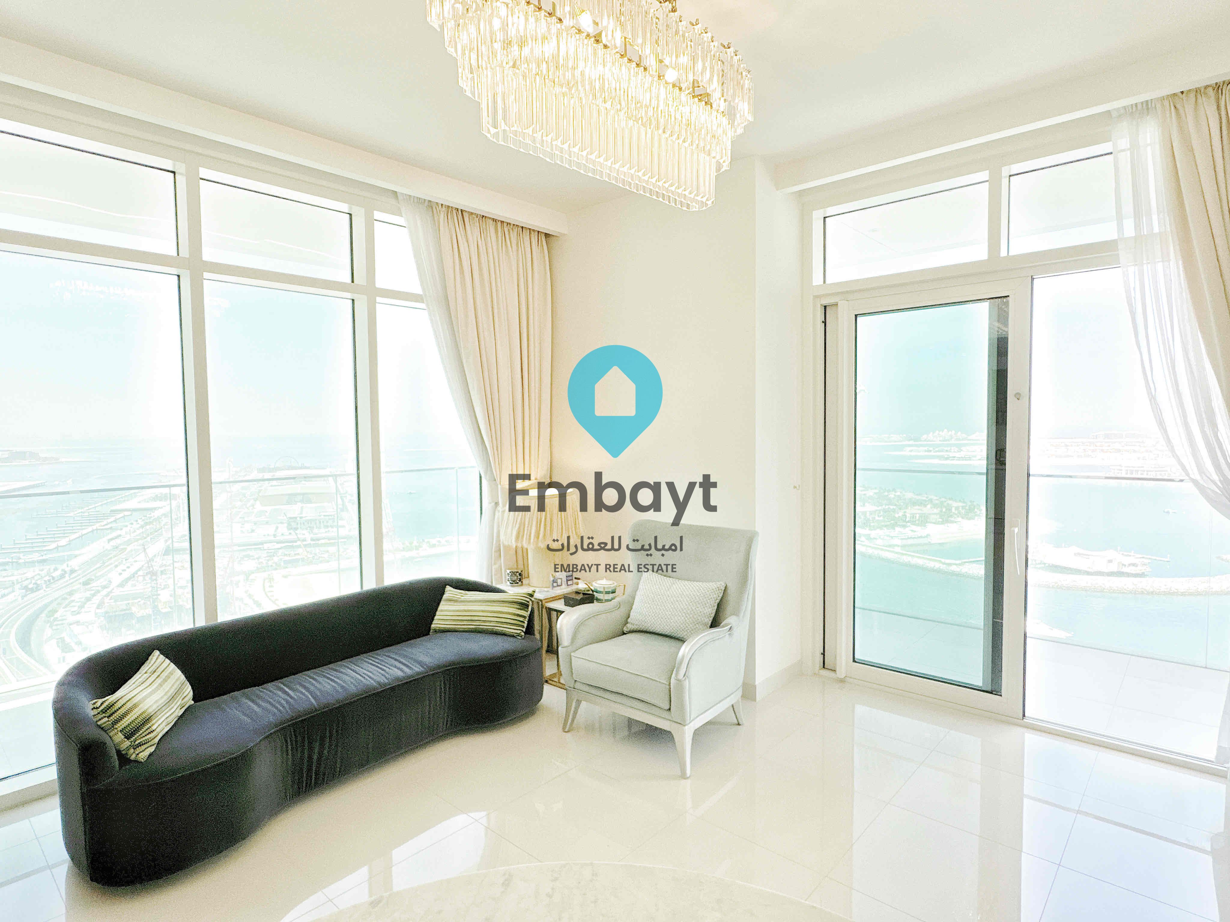 Modern with luxurious art deco touches upgrade | luxury fully furnished | Biggest layout corner unit