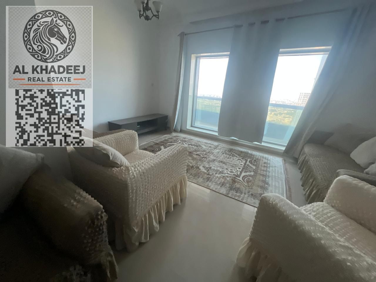 Spacious 3BHK Apartment with Maid’s Room & Balcony in Conqueror Tower – Al Nuaimiya 1, Ajman | 4 Bathrooms | Free Parking | Annual Rent AED 65,000
