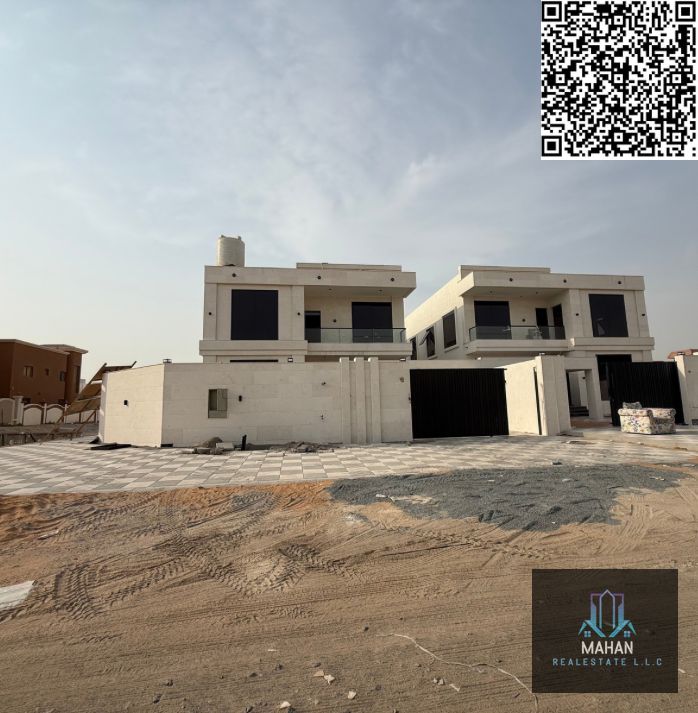 Brand new villa for sale in Ajman Al rawda 2 very good price 5 master bedroom hall majlis with maid room land area 5000 Sqft
