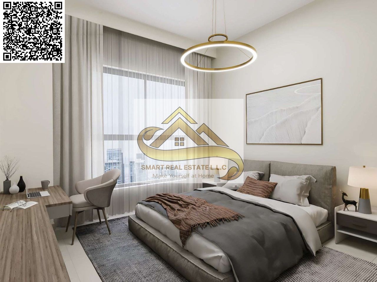 Two bedroom apartment overlooking Ajman Creek