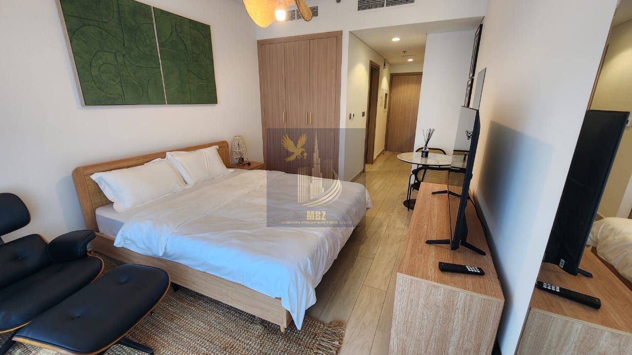Luxury Furnished Studio for Rent | Upgraded Washroom | Azizi Riviera 41, Meydan One