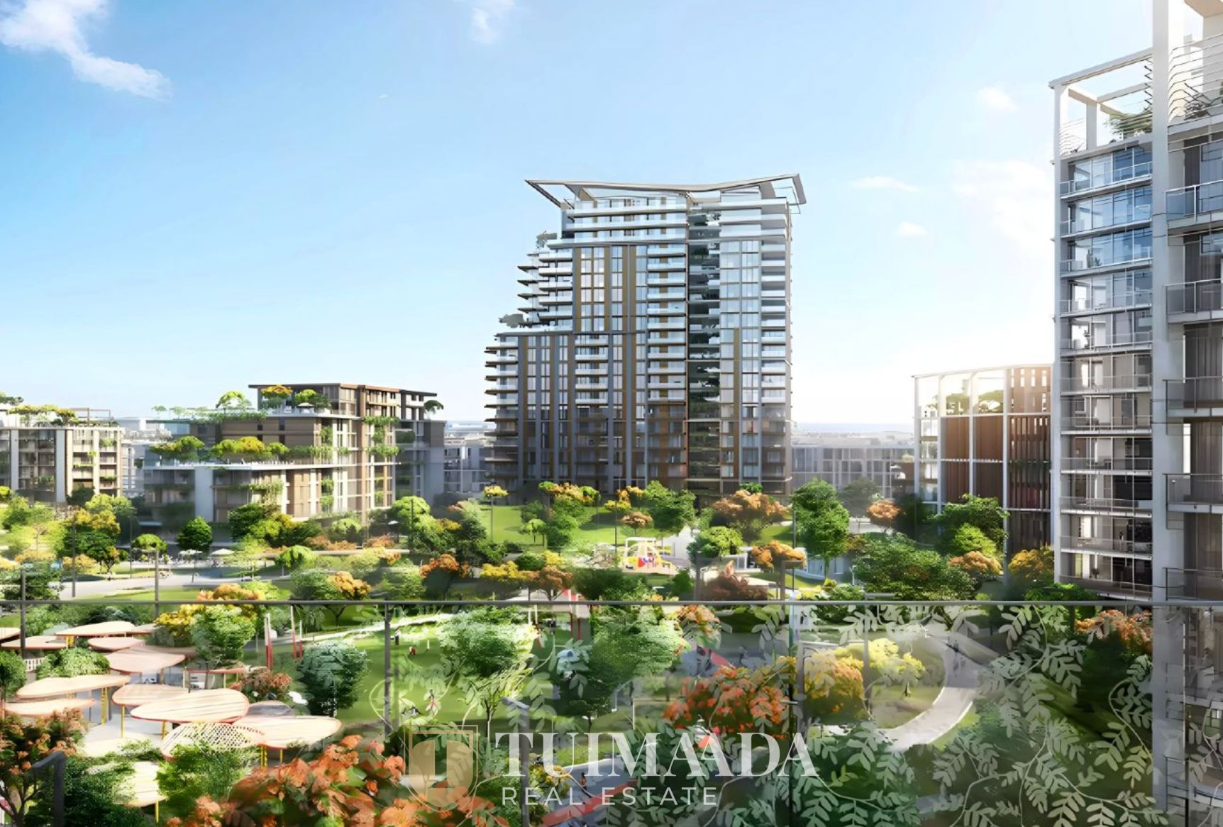Celadon 3 | Stylish 1BR with Private Balcony & Stunning Views