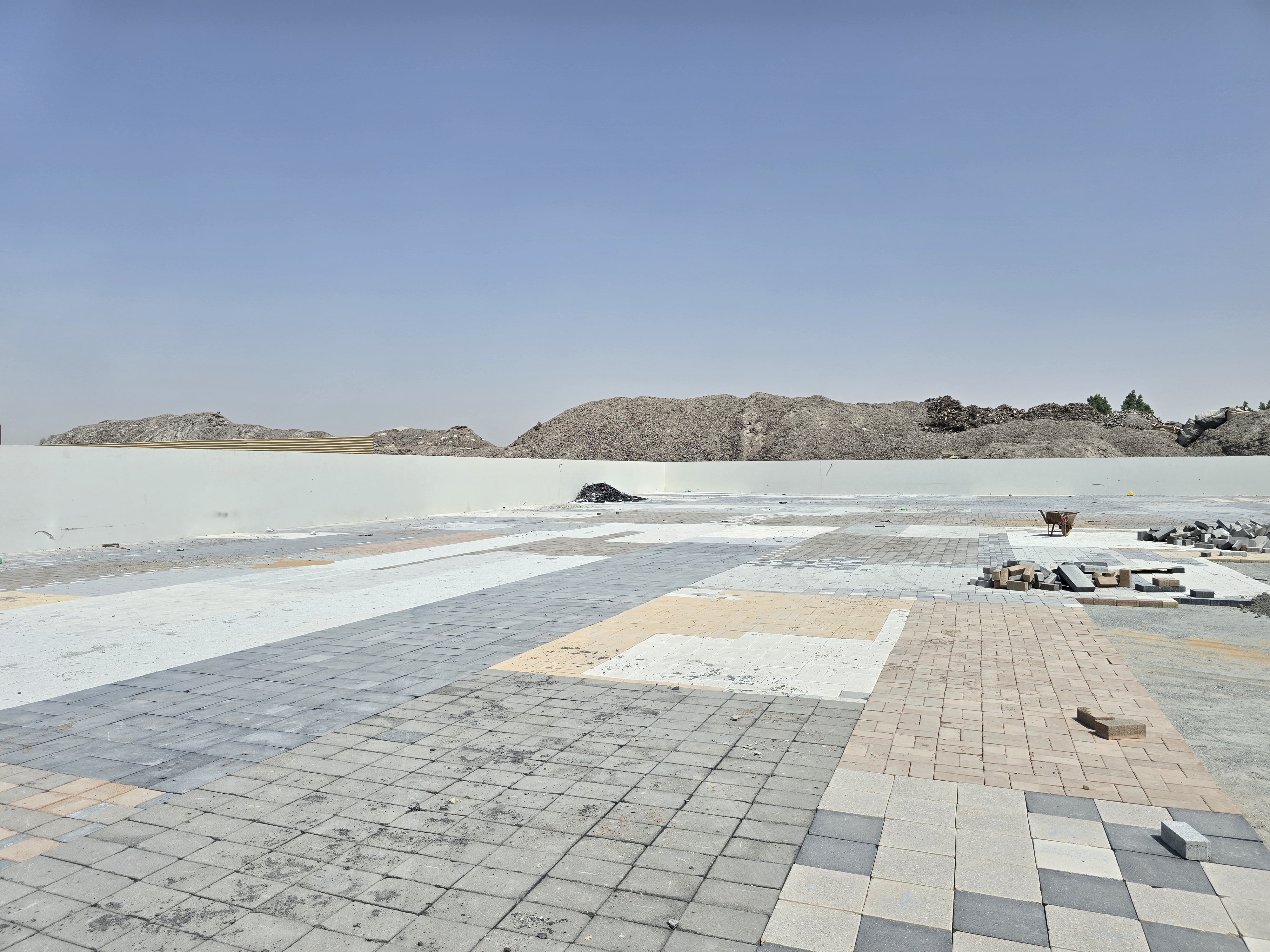 22000 Sqft Open Yard with Office Interlock Boundary Wall In Al Sajaa Sharjah