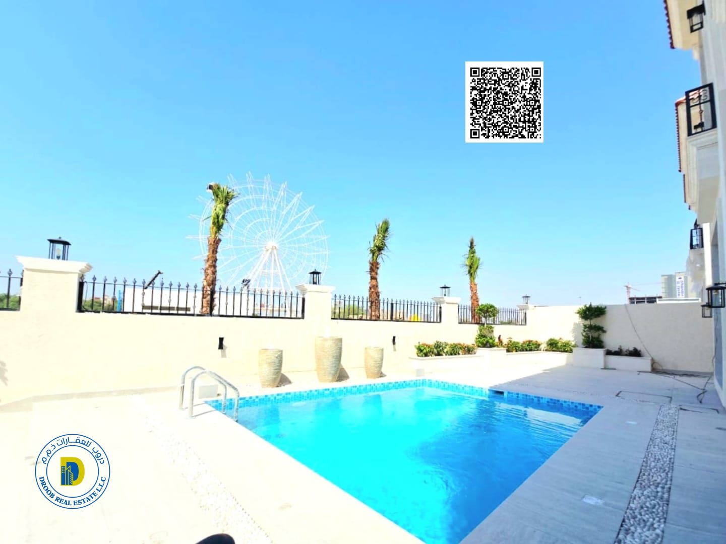 Luxury classic design palace for sale in Al Yasmeen area. The price includes water, electricity and air conditioning.