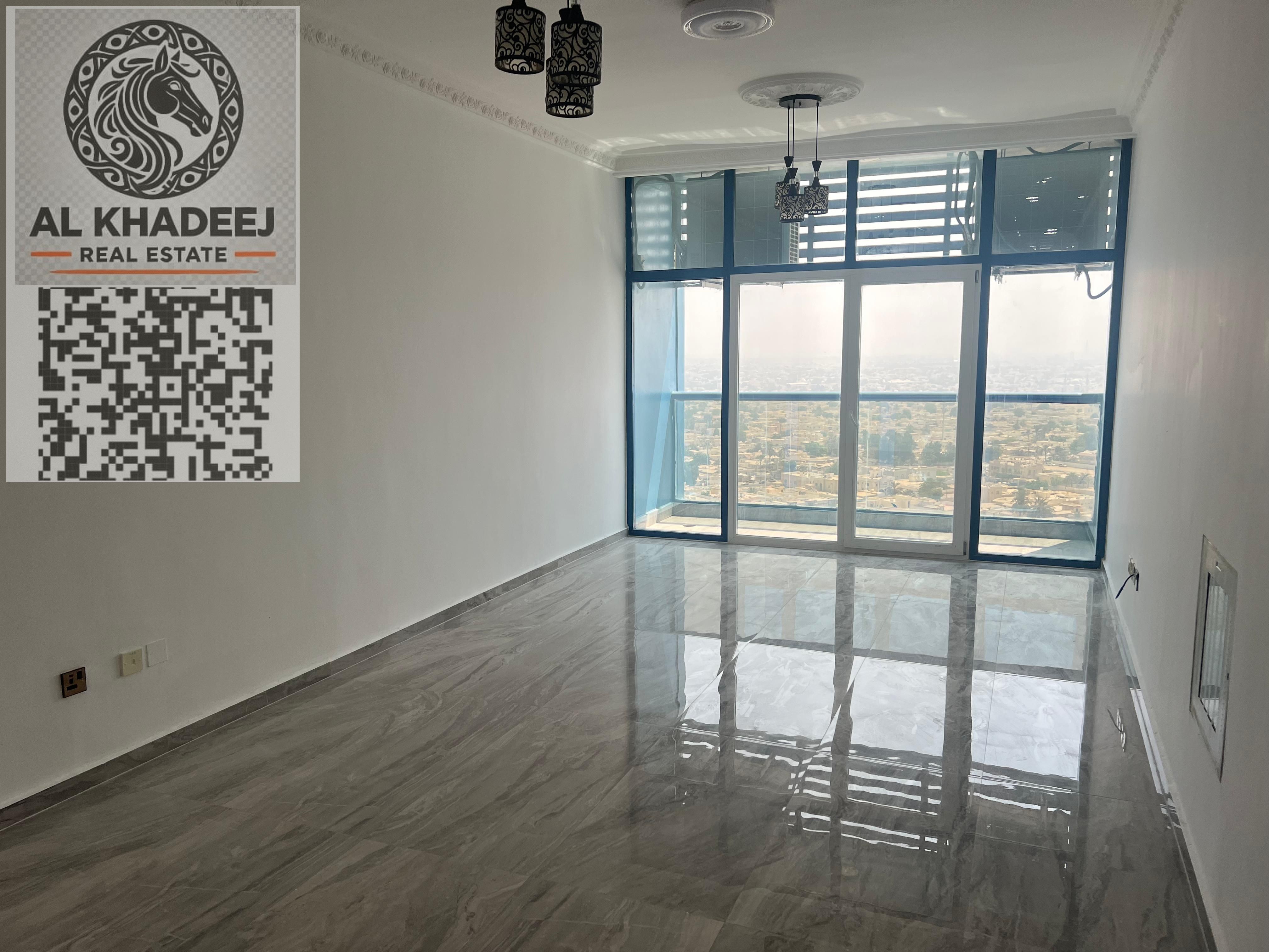 Luxury 2BHK Apartment for Annual Rent in Modern Tower – Al Nuaimiya 3 | Open View of Sharjah Villas | Central AC, Stylish Finish & Free Parking – AED