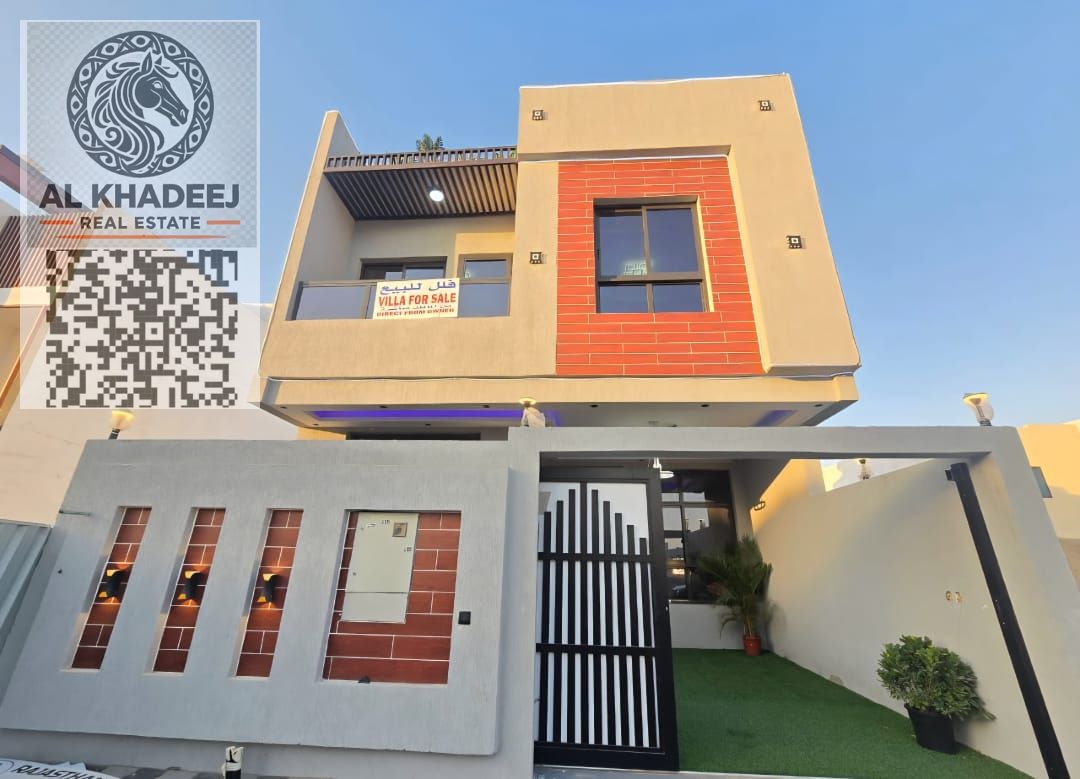 Brand New 5 Master Bedroom Villa for Sale in Al Zahia Ajman, 3000 sqft, Luxury Design, Parking for 4+ Cars, First Occupant, Price Negotiable