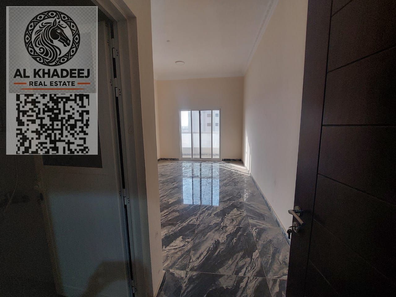 New building | 2 bathrooms | Balcony | Open view | On the exits of Dubai and Sharjah
