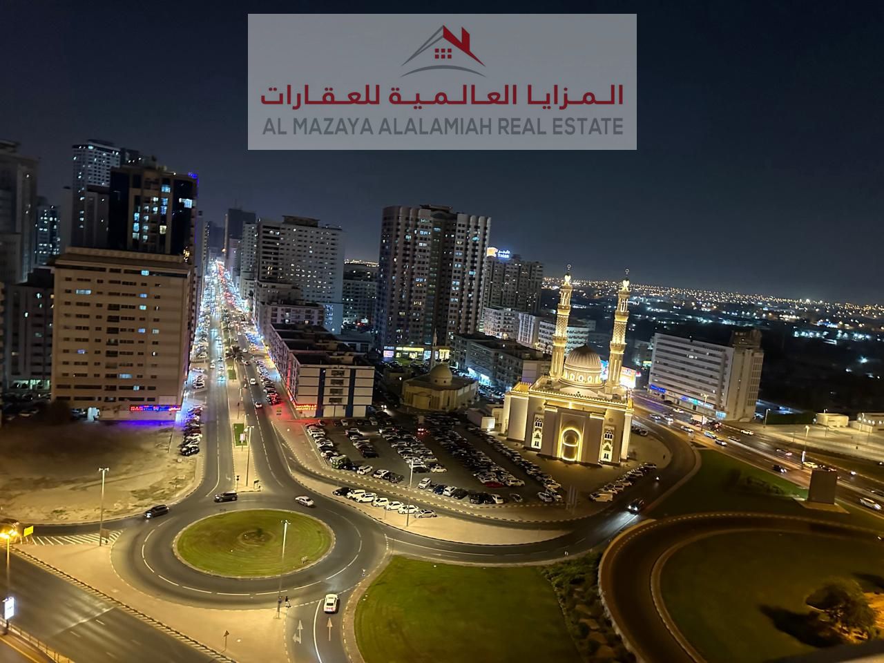 for rent monthly A fully furnished Two-bedroom Two-bathroom apartment in Al Taawun 1