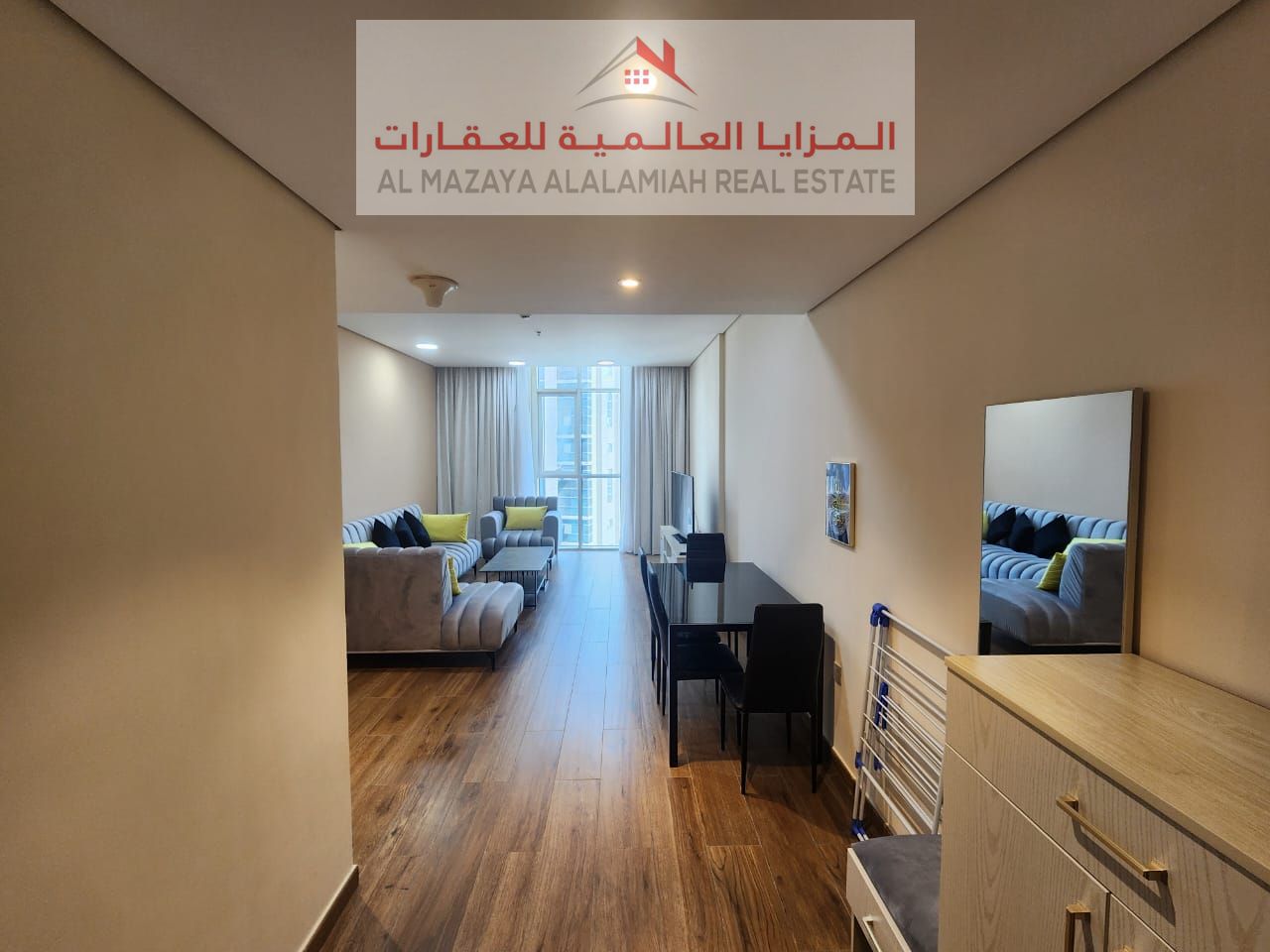 Monthly Rent - Fully furnished 1BHK apartment with hotel furniture - Pulman - Sharjah - Al Taawen - All Inclusive