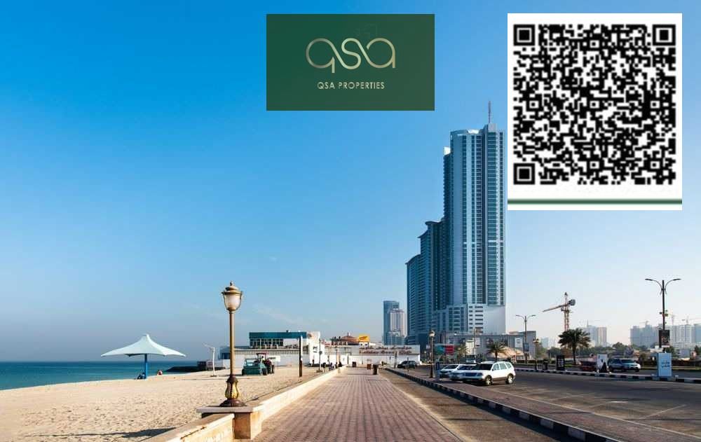 UNFURNISHED TWO BEDROOM APARTMENT WITH FULL SEA VIEW IS AVAILABLE FOR SALE IN CORNICHE RESIDENCE , AJMAN!