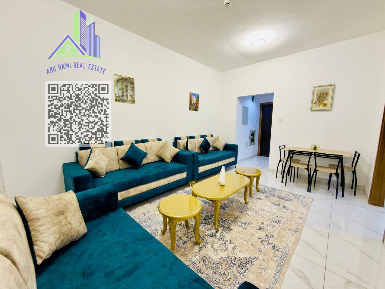 Furnished one-bedroom apartment for monthly rent in Ajman , Al Nuaimiya