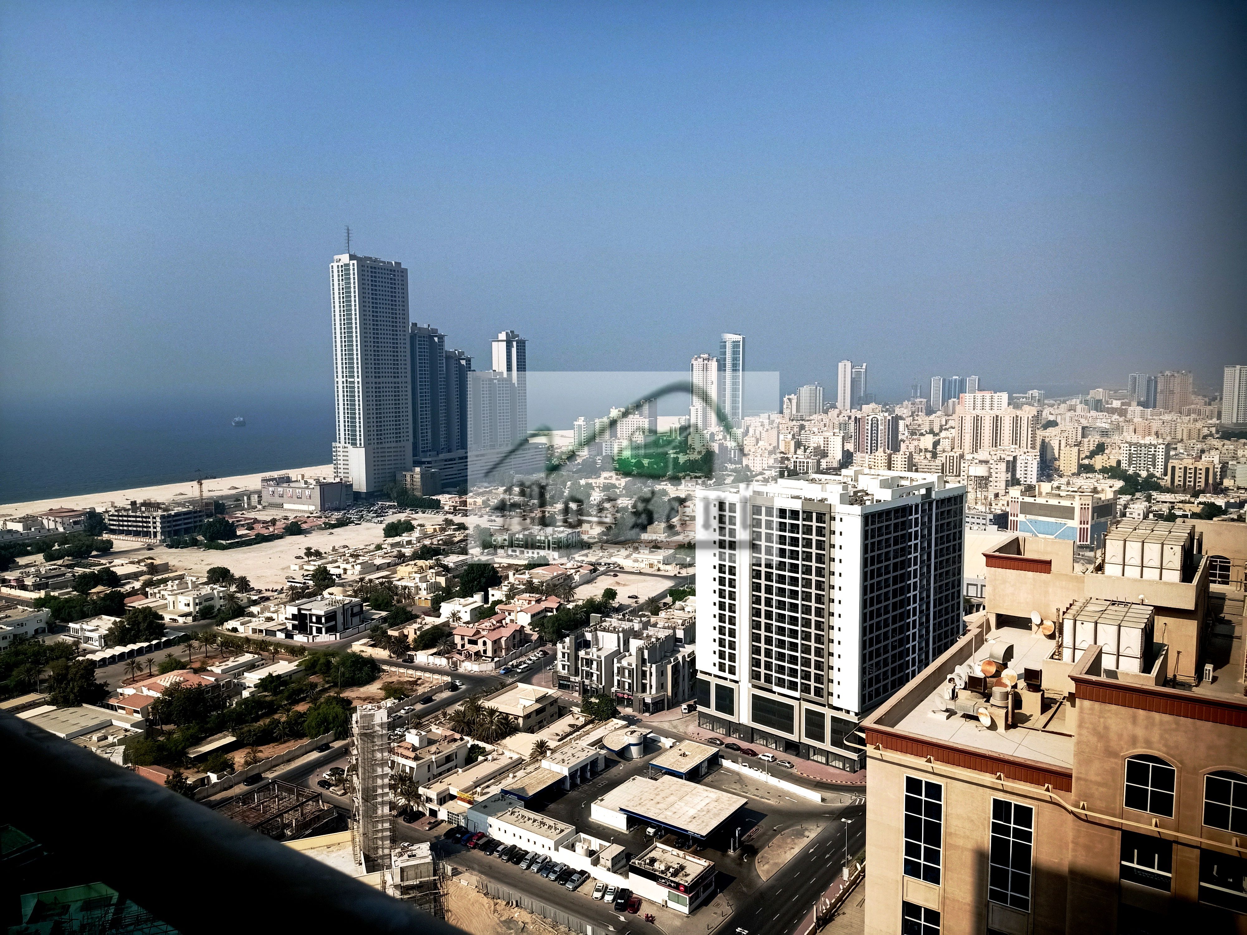 Ajman One Towers: Spacious Sea View 2 Master Bedrooms Hall higher Floor with Parking For Rent