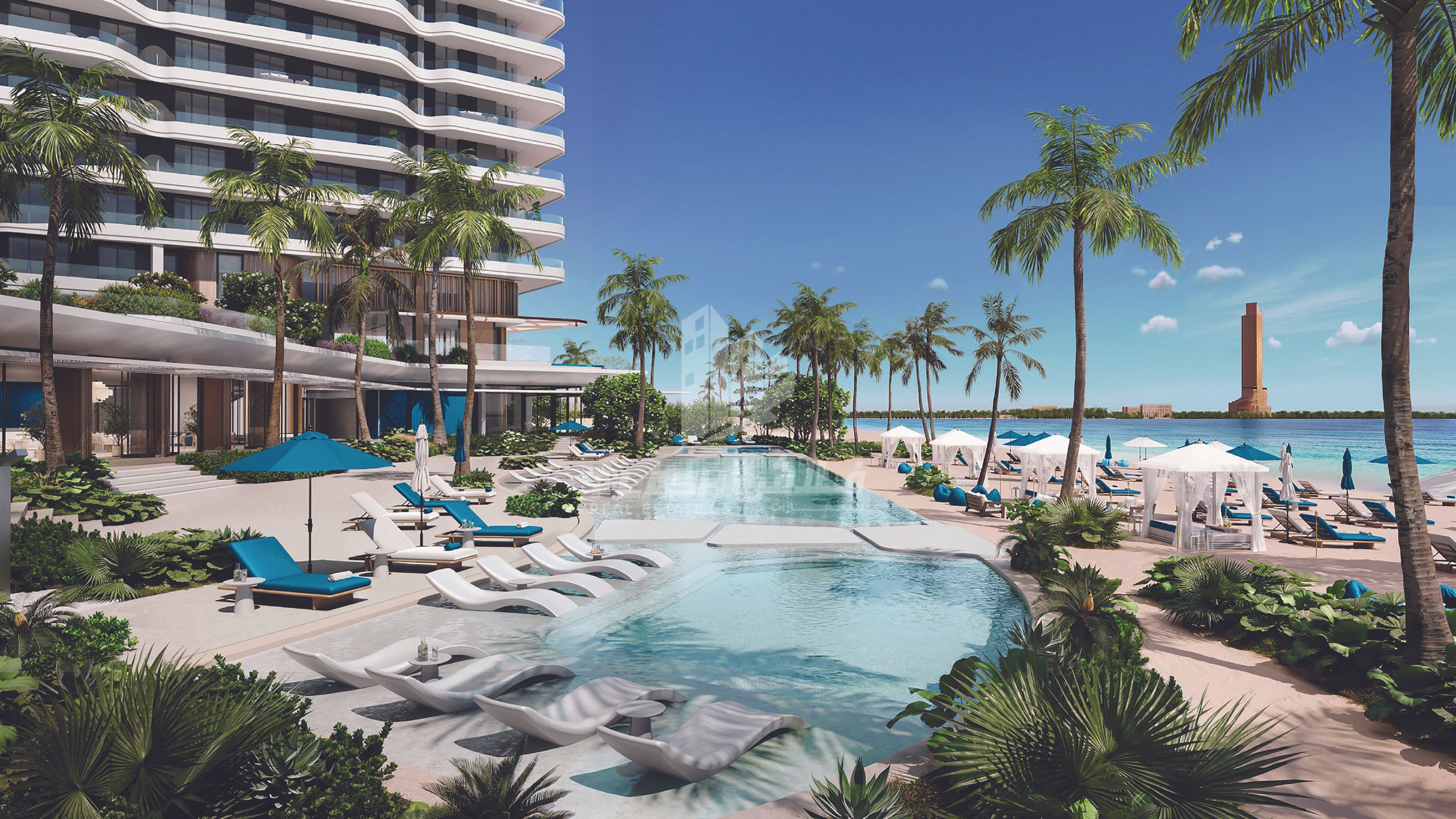 Furnished | high floor | beach access