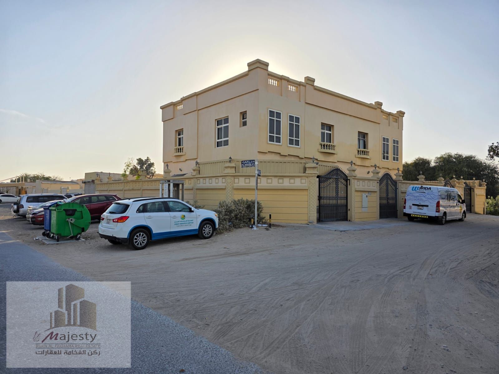 Two attached villas for sale in Al Ghafia