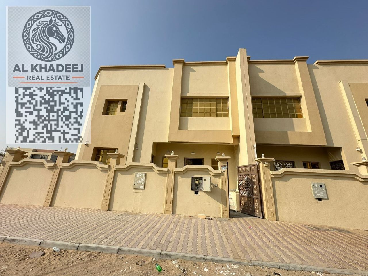 Conquer villa with a large electric sweeper, citizen, in the Al Muwaihat area, easy access to Dubai and Sharjah
