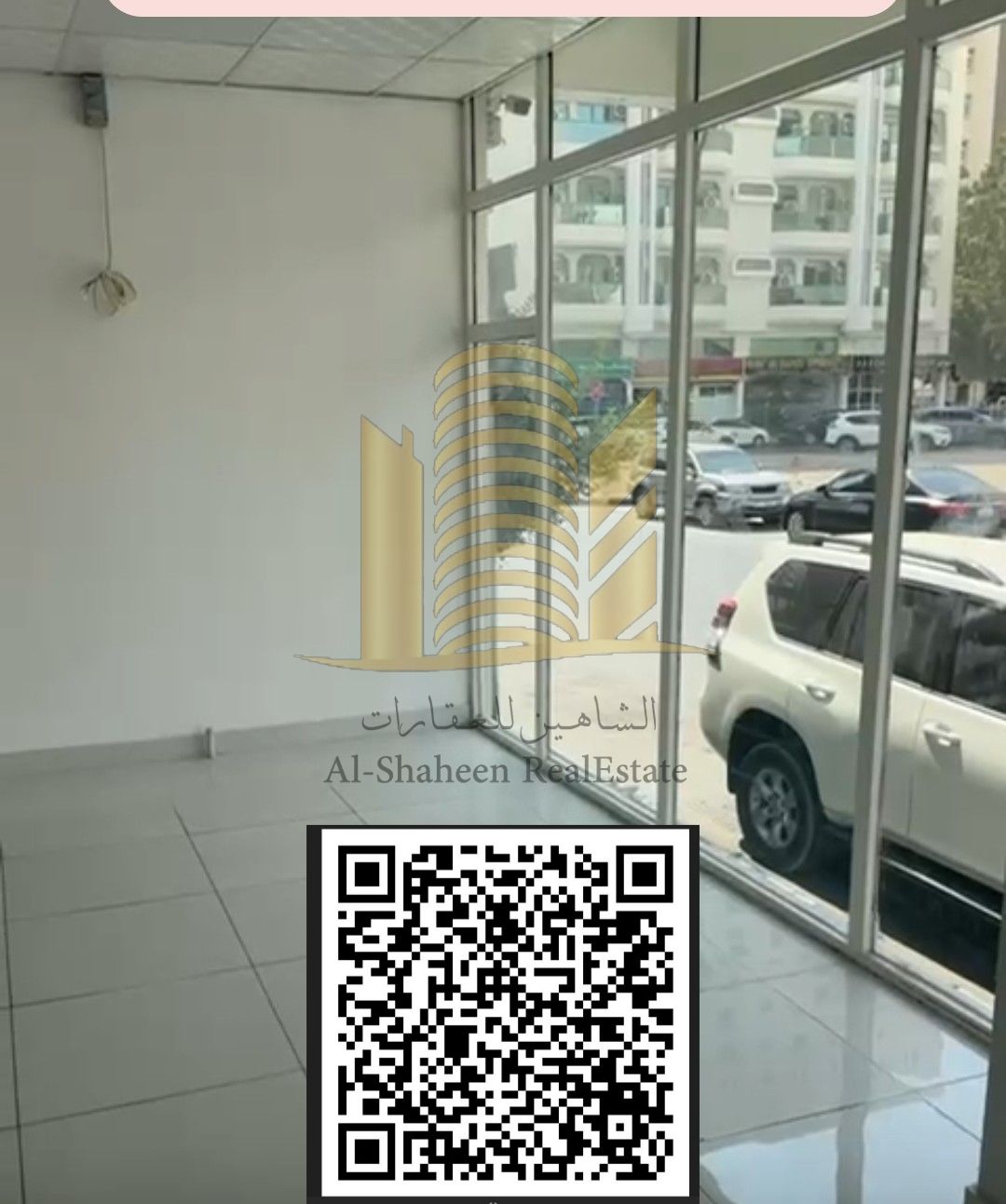 Shops for rent in the Emirate of Sharjah, Abu Shagara area, in a very prime location, with an area of 1,300 square feet. The shops are suitable for any commercial activity. They have 3 doors. With air conditioning. They can be used as a large supermar