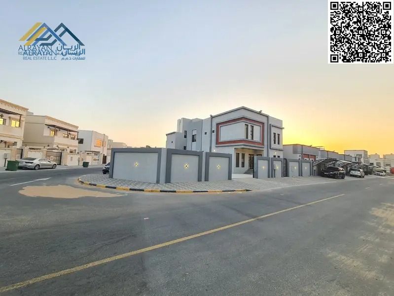 Luxurious villa, including electricity and water, with spacious areas and modern finishes, freehold for all nationalities, without a down payment