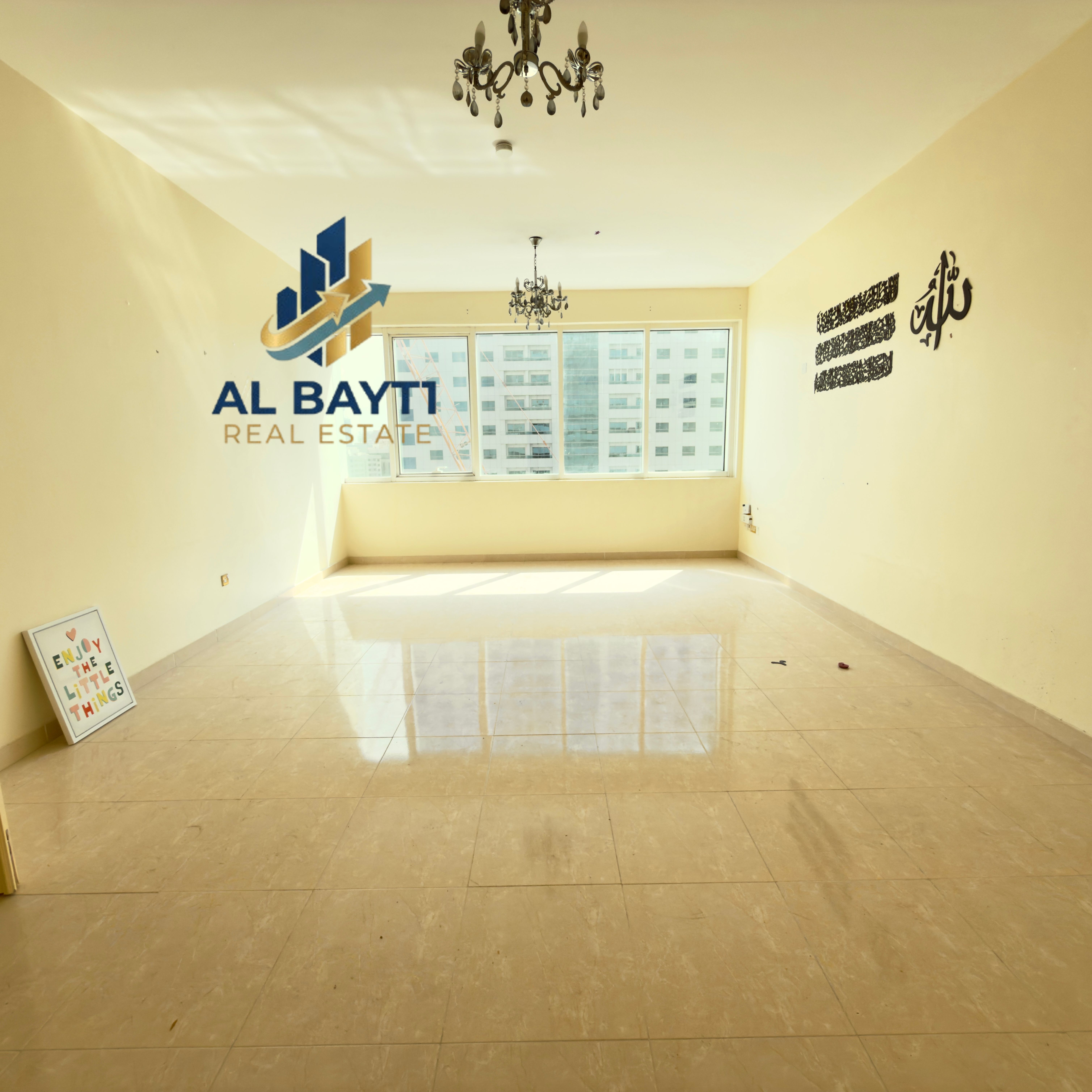 Huge 2BHK apartment with SeaView AC Chiller Free Ready to move 15 Days Free Family Building Near RTA Bus Stop