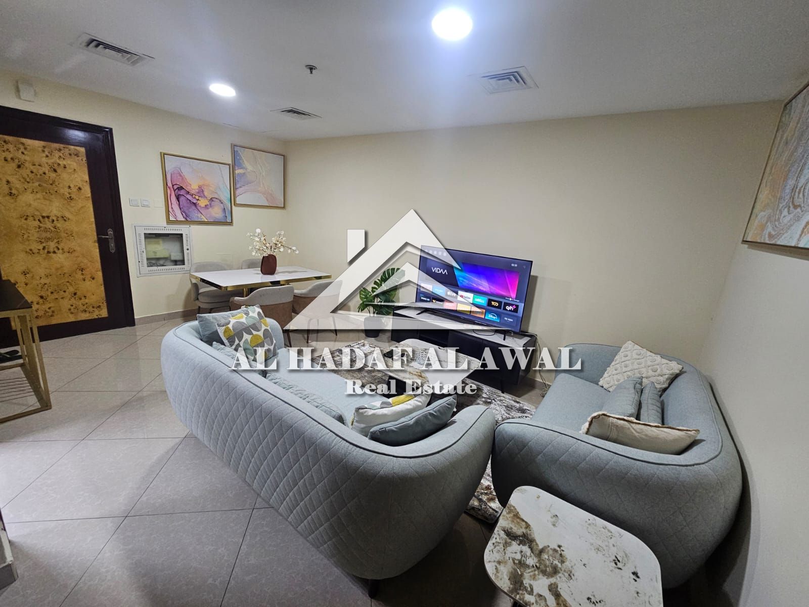 For monthly rent - Luxury apartment, first-floor occupant Two bedrooms and a hall Al Majaz 3