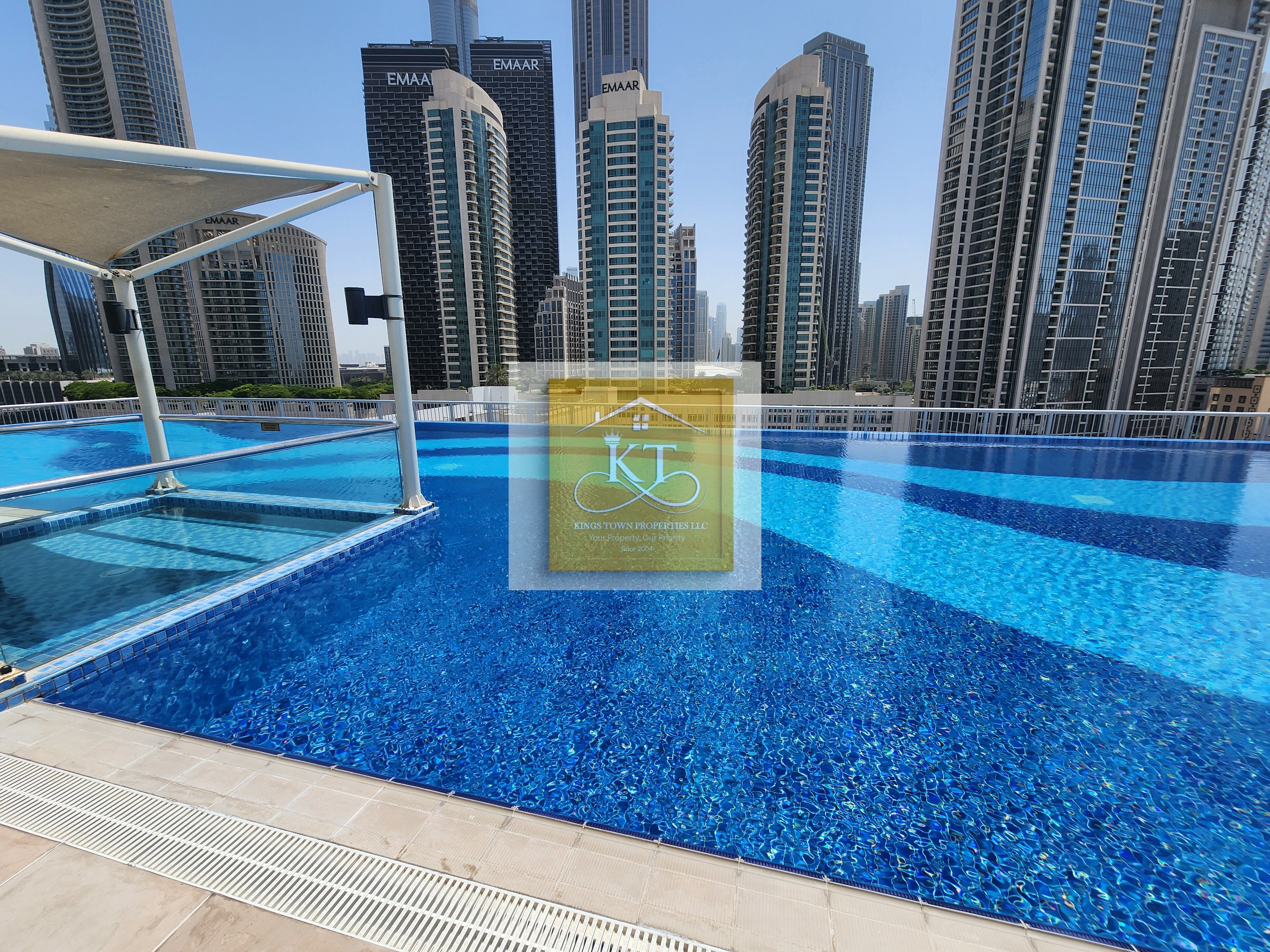 Huge 2 BR+Maid!! Higher Floor!! Fitted And Equipped Large Kitchen!!! Burj View!!
