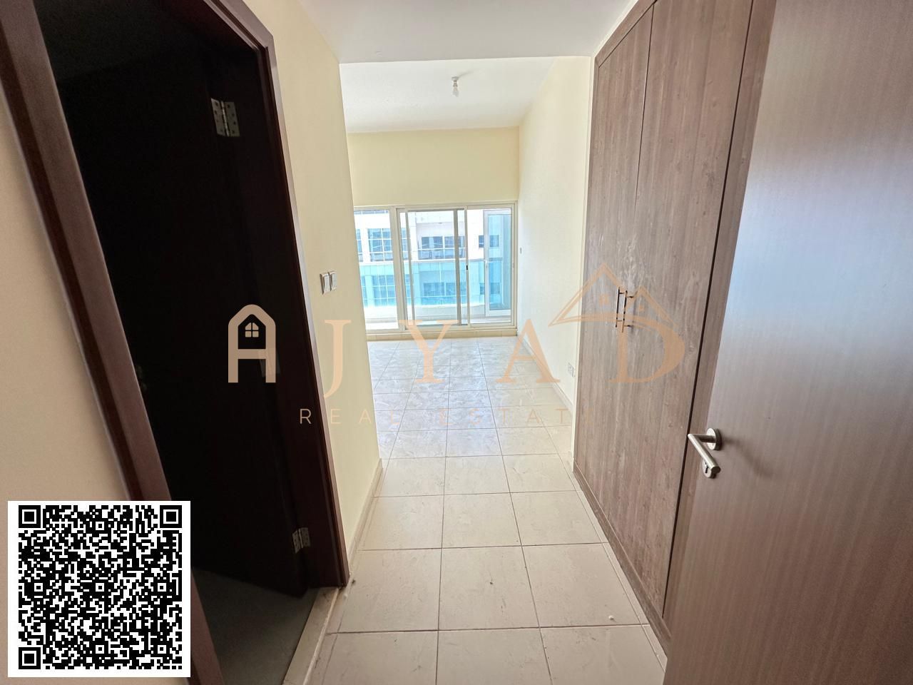 Two bedrooms and a living room for annual rent in Ajman One Towers.