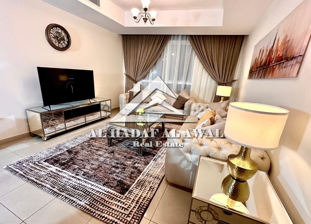 For monthly rent - Luxury apartment, occupant Two bedrooms and a hall Al taawun al khan corniche beach tower 2