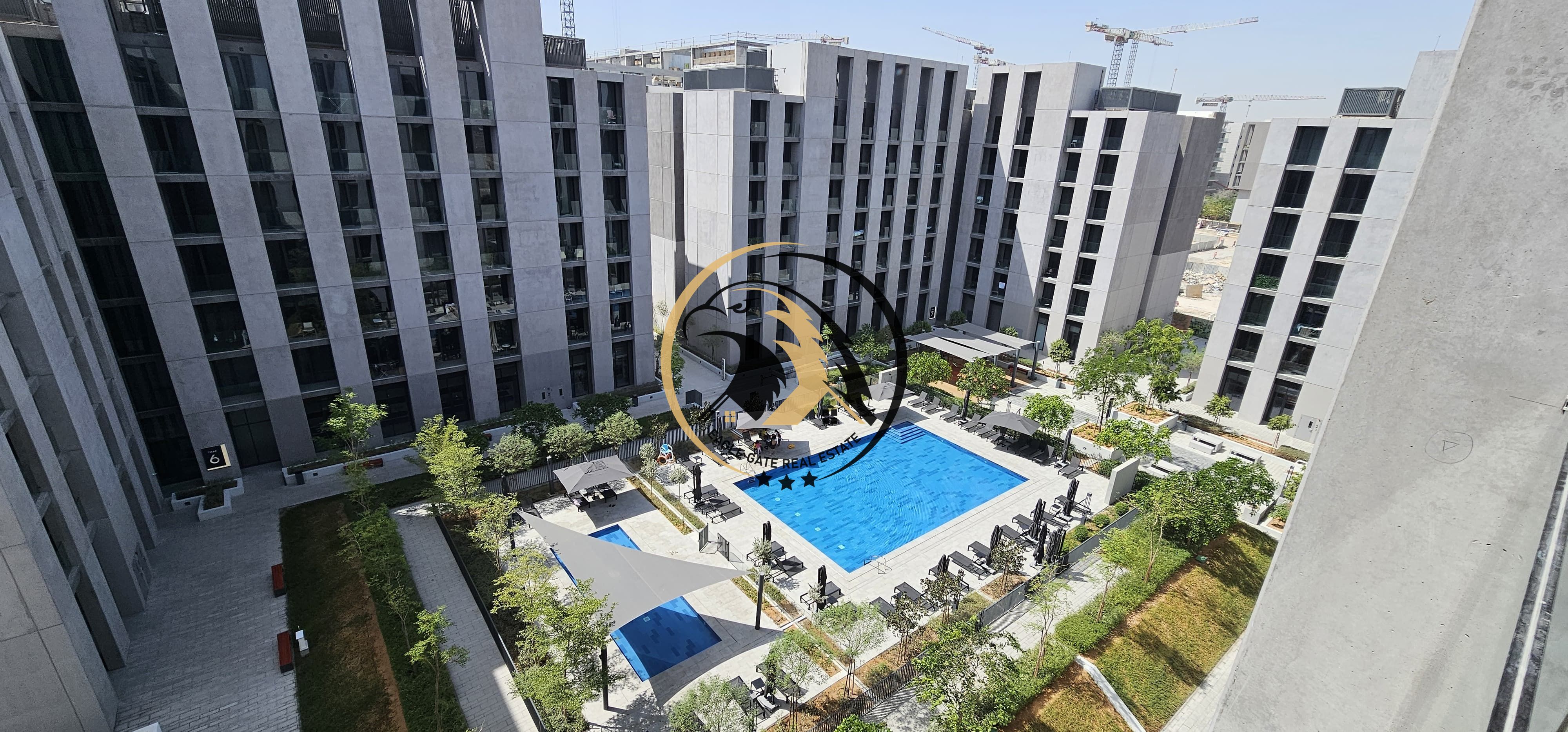 Pool view!! 1bhk Apartment available Master bedroom with Balcony