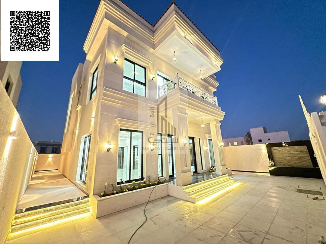 Villa for sale in Al Zahia Features: • 5 master bedrooms • Majlis with bathroom • Living room with bathroom • Main kitchen • Maid's room • Large set