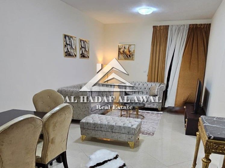For monthly rent in Al Taawun area, a room and a hall with free internet