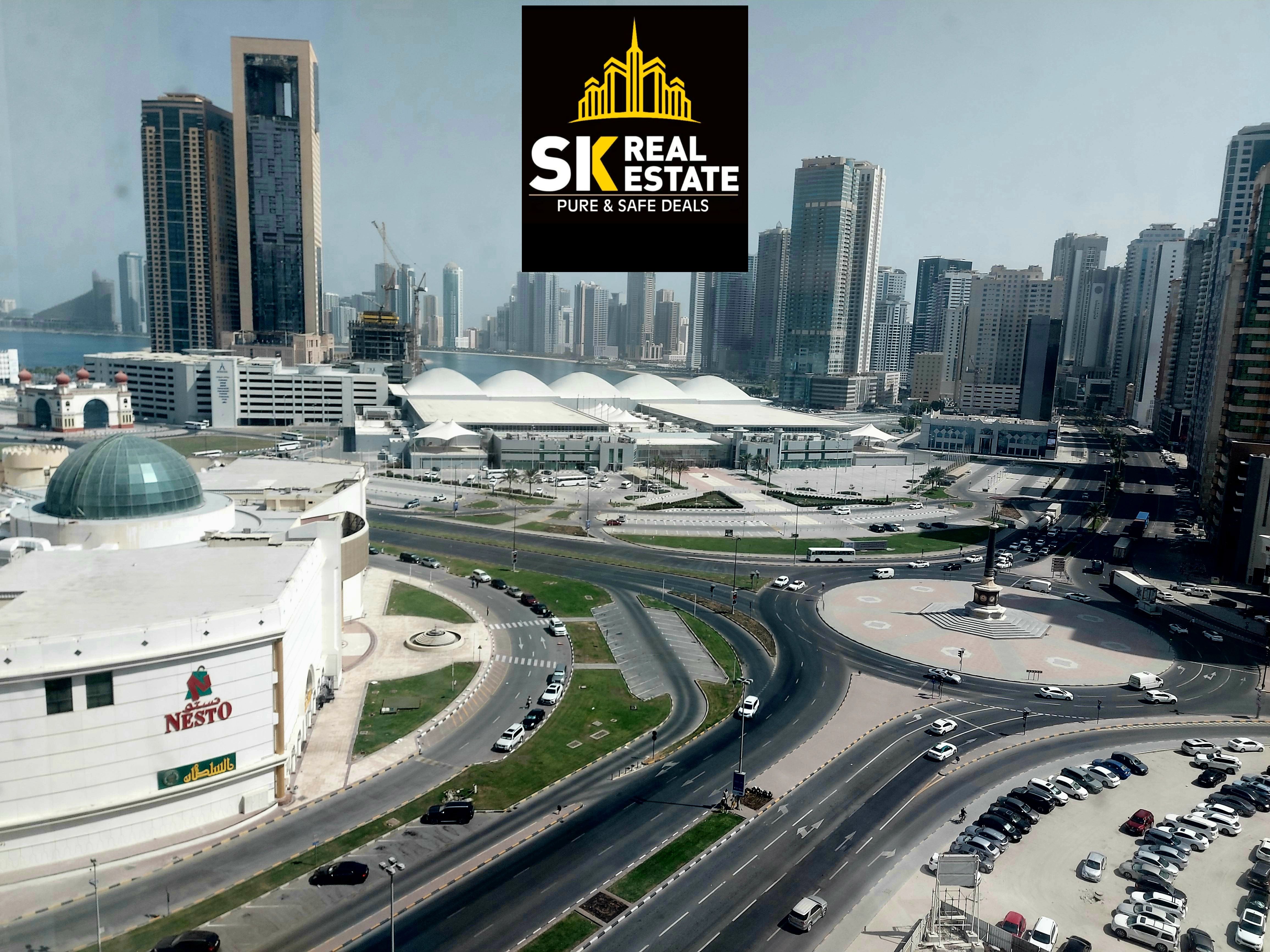 BRIGHT 1 BHK _ NEAR DUBAI EXIT _ WITH GYM SWIMMING POOL FREE _ ONLY AED 38000