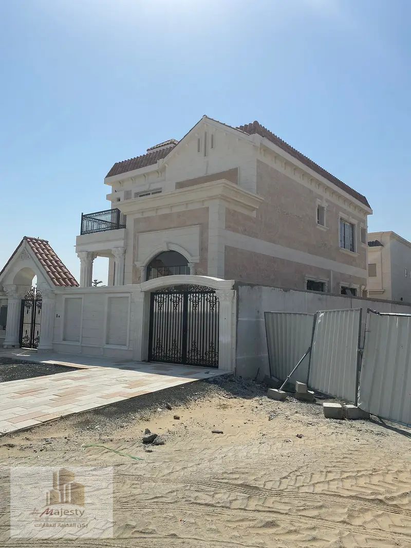 For Sale: Luxury Villa in Tilal City Zone C, Sharjah – Stone Facade, 4 Master Bedrooms, Basement Floor, Opposite the Park, High-End Finishes, AED 3.5
