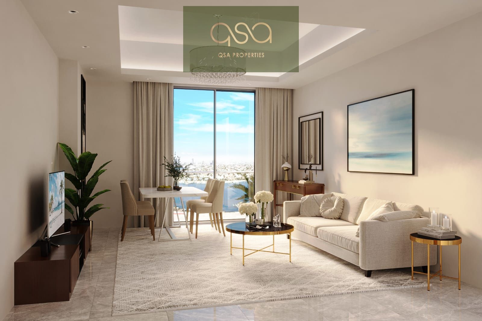 SPACIOUS 1BHK FOR SALE IN AJMAN CREEK TOWER